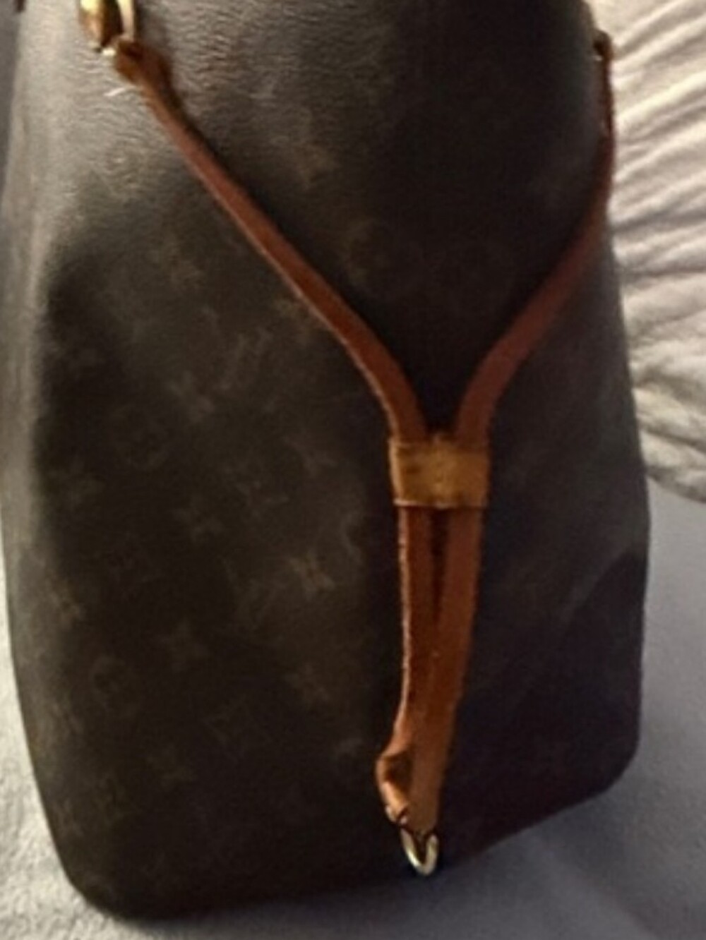 Authentic Louis Vuitton Neverfull GM Large Monogram Canvas Leather Tote Bag - Picture 7 of 8